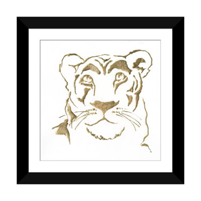 « gilded lioness », impression sur toile