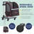 Katziela Hybrid Adventurer Pet Carrier Backpack with Removable Wheels and Telescopic Handle-67237448