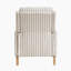 Chaise de style campagnard inclinable avec garniture cloutée pour le salon