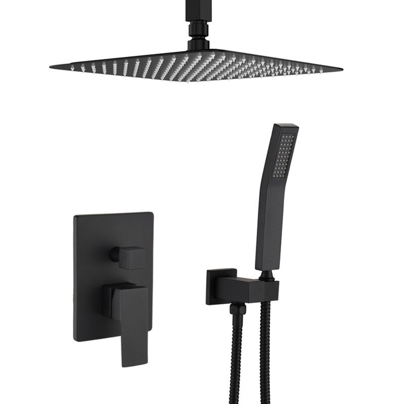 Narmada All-In-One Kit with Rough in-Valve, Matte Black