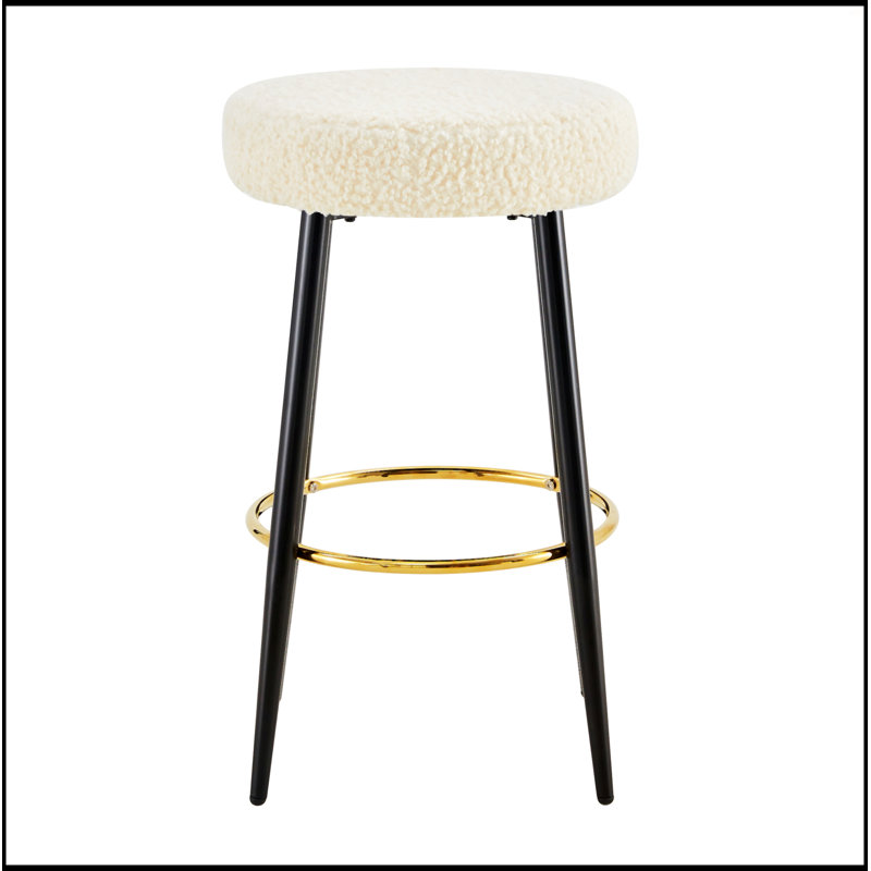 Counter Height Bar Stools Set Of 2, Antique White