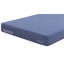 Matelas en mousse de 8 pouces avec mousse à mémoire de forme D2,5, housse souple, tissu super coloré de couleur bleue, teinte