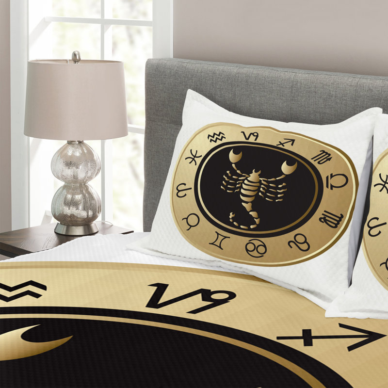 Agace No Pattern Bedspread with Pillow Shams, 220 x 264 cm