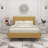 Eriksay Low Profile Upholstered Platform Bed with Wingback Headboard-1646651964-1653282083