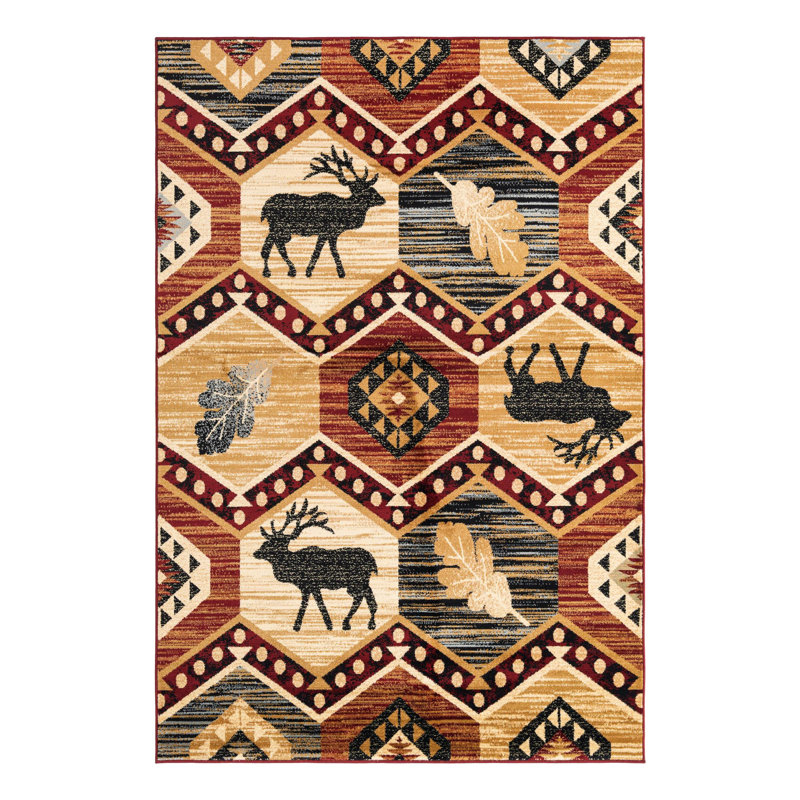 Pioneer Geometric Indoor Rug, Rectangle 6'1" x 9'