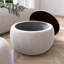 Table de bout ronde avec petit siège de rangement-114224022-114224023