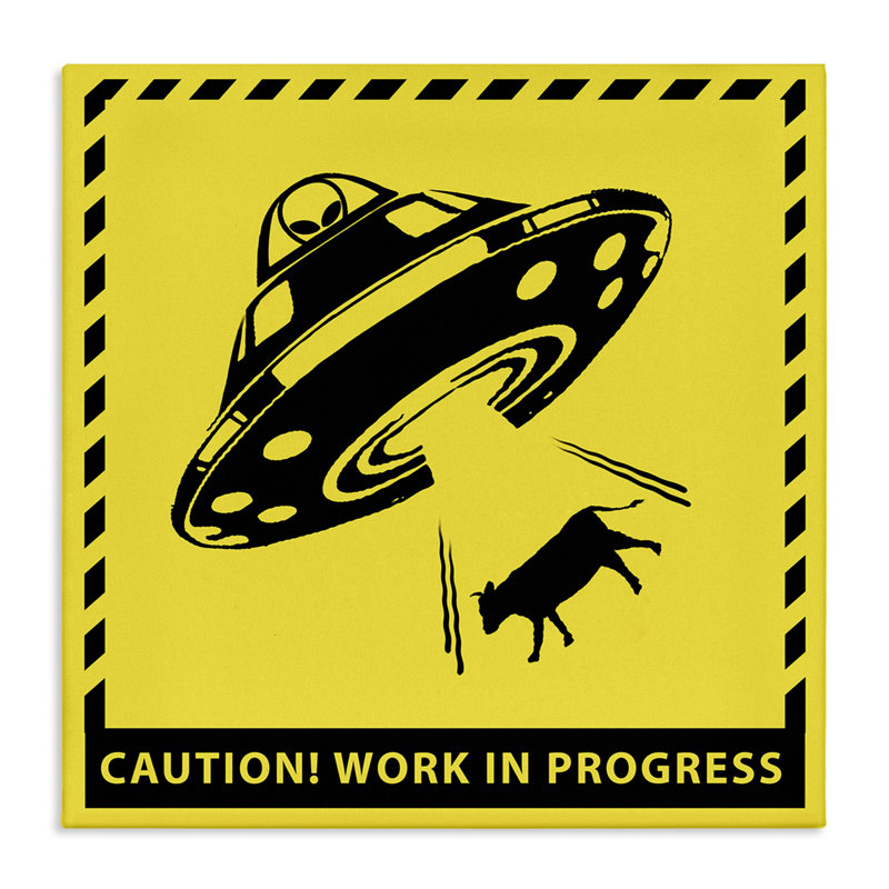 Work In Progress UFO Canvas Wall Art by Ziwei Li, 24" H x 24" W