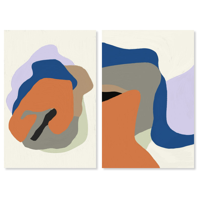 Together Set Set by Oliver Gal, 20"H x 30"W, Gallery Wrapped