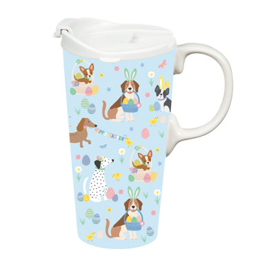 Easter Dogs Ceramic Perfect Cup, 17oz, Gift Box