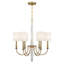 Lustre en laiton vieilli 6 lumières Boynton