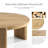 Blitar 42.2"W Round Wood Coffee Table -216378766