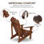 Chaise Adirondack d'extérieur en bois massif Adiraica-1480280712