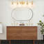 Applique murale de salle de bain moderne à intensité variable avec abat-jour nervuré Aviara Lights-1567071874-1550877312