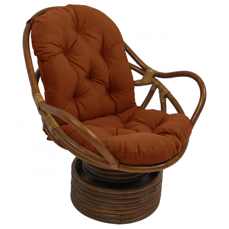 Fauteuil capitonné en polyester 33 po Bilyeu, Polyester cannelle
