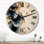 Horloge murale en bois massif Andreaz