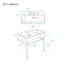 Lavabo console en céramique Claire 40-1647927269