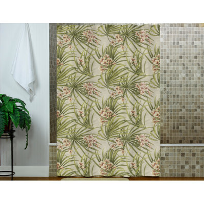 Cotton Floral Shower Curtain