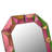 Freelon 39" Geometric Decorative Wall Mirror with Neon Finish