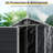 Outdoor plastic Storage Shed with floor-118170305