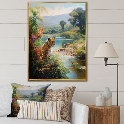 Green Panther Impressionist Retreat sur toile