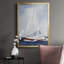 Bateau dans la mer, toile encadrée de qualité supérieure - prête à être accrochée-155332529-155332539