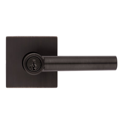 Kwikset Milan 2 Piece Square Keyed Lever Set with SmartKey