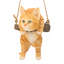 Décoration murale suspendue tabby allongé kitty sur une perchoir murale chat-36862194
