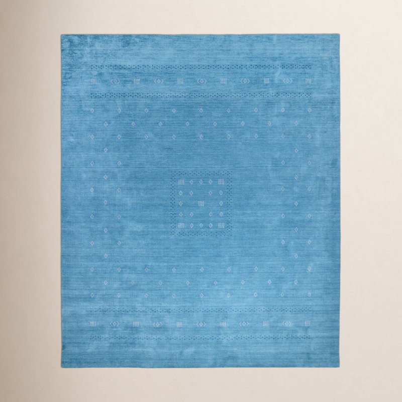 Simi Geometric Area Rug, Rectangle 10' x 14', Sapphire