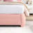 Twin Upholstered Cloud Bed Frame with Adjustable Boucle Fabric Headboard, Wood Slat, Low Profile-597584236-597584227