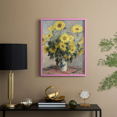 Impression florale vintage encadrée CCXLI - bois massif