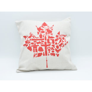  Coussin en toile Maple Leaf