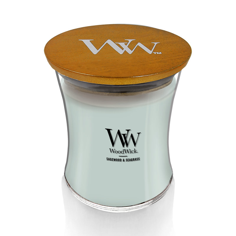 WoodWick Sagewood & Seagrass Medium  Candle