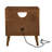 Mid Century Nightstand with Charging Station & Drawer, End Table for Bedroom
