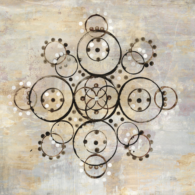Neutral Mandala I Crop by Melissa Averinos - No Frame Painting on Canvas, 76cm H x 76cm W x 3.8cm D