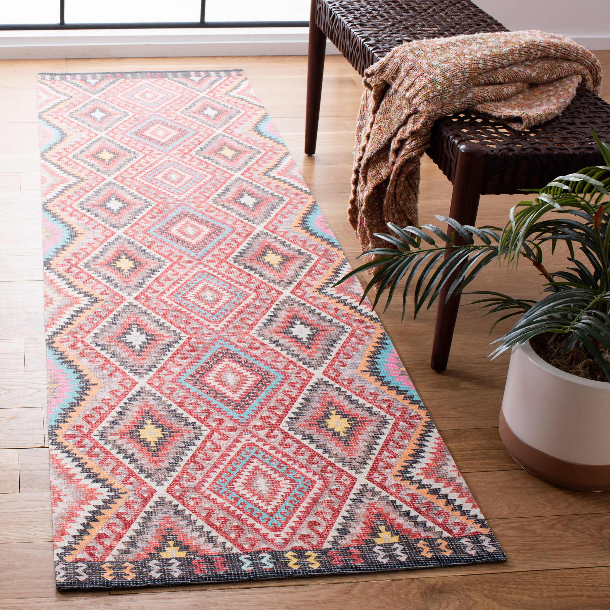 Millwood Pines Gilbrae Hand Woven Southwestern Indoor/Outdoor Rug | Wayfair
