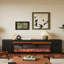 Console télé 70,87 "Mid-Century avec 2 tiroirs et foyer électrique encastré-1805456383