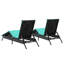  Chaise longue de patio noir, bleu-1484099567-1484099561