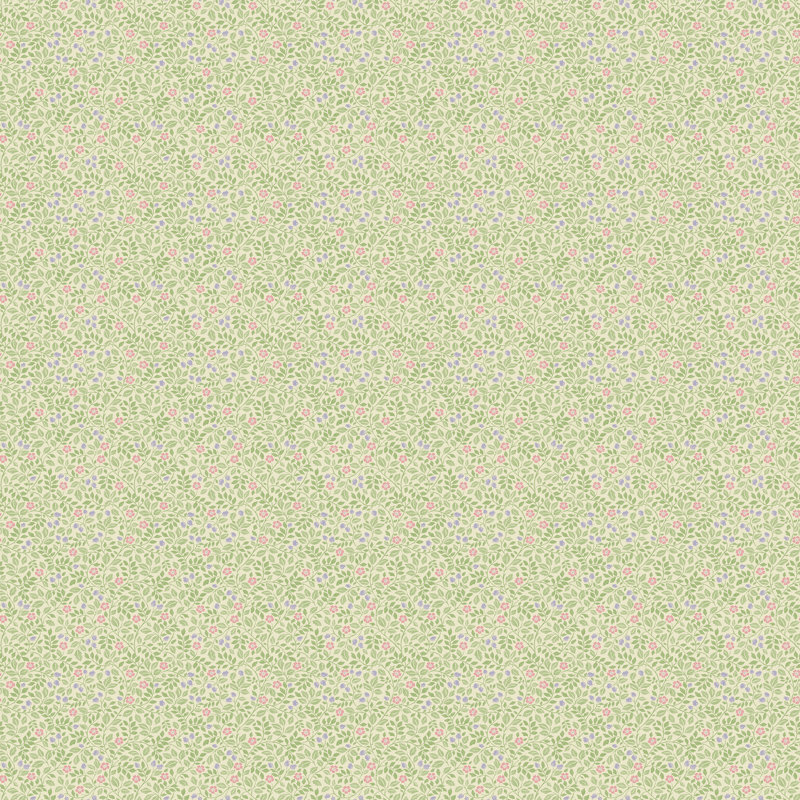 Galerie Miniatures 3 Green Floral Wallpaper