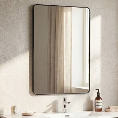 Glass Rectangle Wall Mirror Set