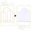 Ensemble de 3 arches de mariage, housse d'arche ajustée en spandex blanc pour le mariage, housses de support à fond rond Chiara pour décoration de fête d'anniversaire (4,9 pi et 5,9 pi)