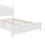 Lit plateforme en bois de style rétro avec support en lattes de bois-239406047-239406046