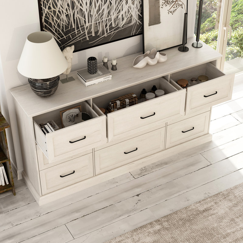 Commode 9 tiroirs avec rangement solide