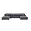 Canapé modulaire réversible de 144 po avec repose-pieds Andreco-1895156690
