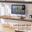 Ensemble de 2 lit mezzanine simple avec bureau, structure de lit superposé en métal robuste avec poste de travail intégré, lit mezzanine peu encombrant-1539574242