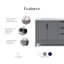 Elizabeth 72" Double Bathroom Vanity Set with Mirror-14858312-8544568
