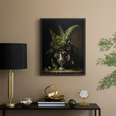 Série FLORAL CCXI - reproduction encadrée de qualité supérieure - prête à être accrochée - aucun clou requis