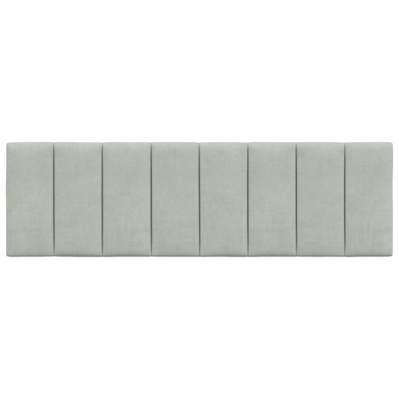 vidaXL Headboard Cushion Hanko Dark Grey 152 cm Velvet, Dark Gray, Queen
