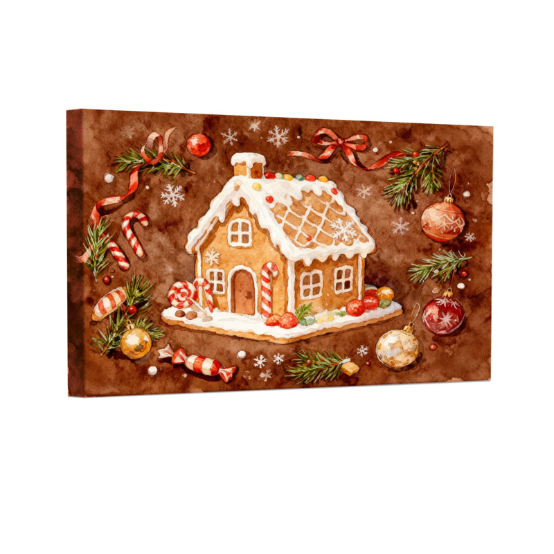 Ensemble de 3 décorations murales de Noël en pain d'épice, décorations de Noël, H 12 po x l 18 po