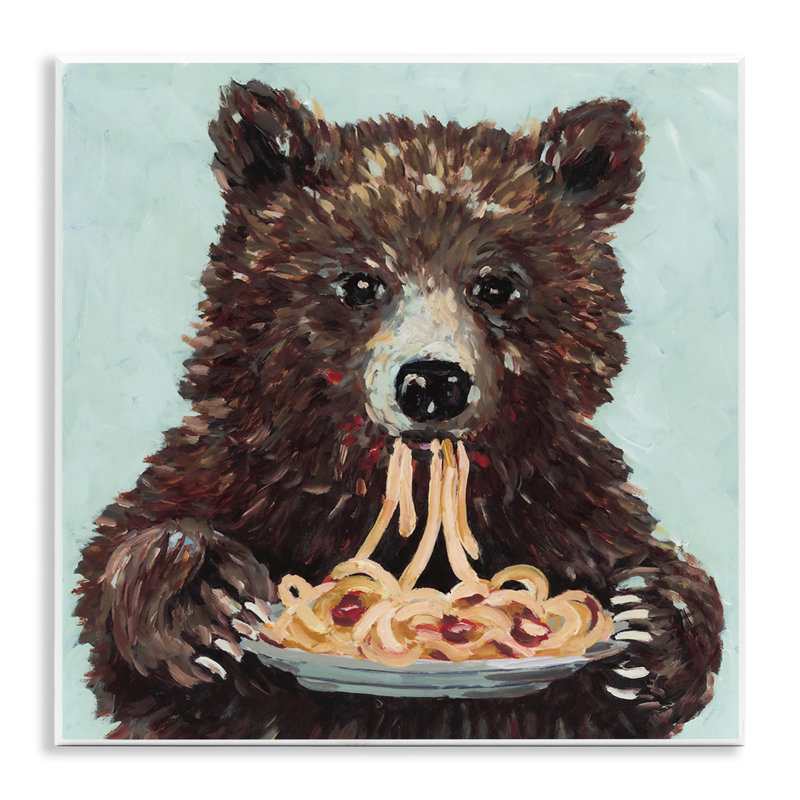 «Whimsical Bear & Spaghetti», plaque murale par Studio Bautista