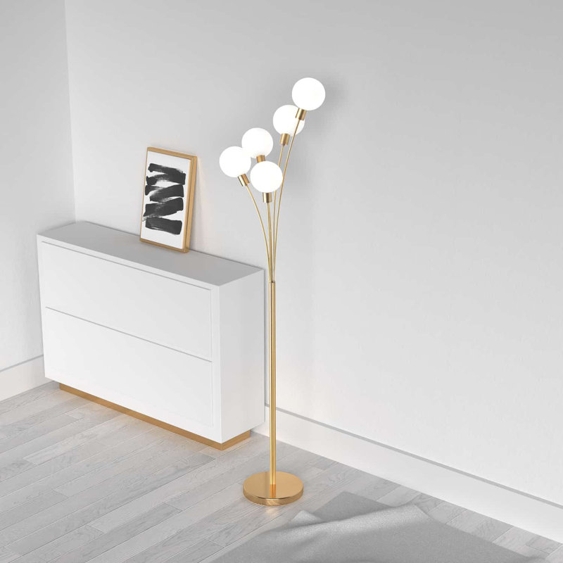 Elson 70.5'' Tree Floor Lamp, Aged Brass